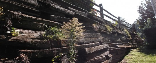 Railroad Tie Retaining Wall Problems? Repair or Replace in Charlotte NC